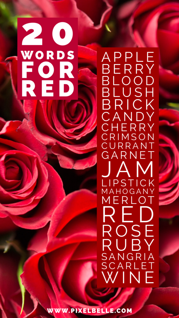 Color Names Color Thesaurus for 2021 Pixel Belle